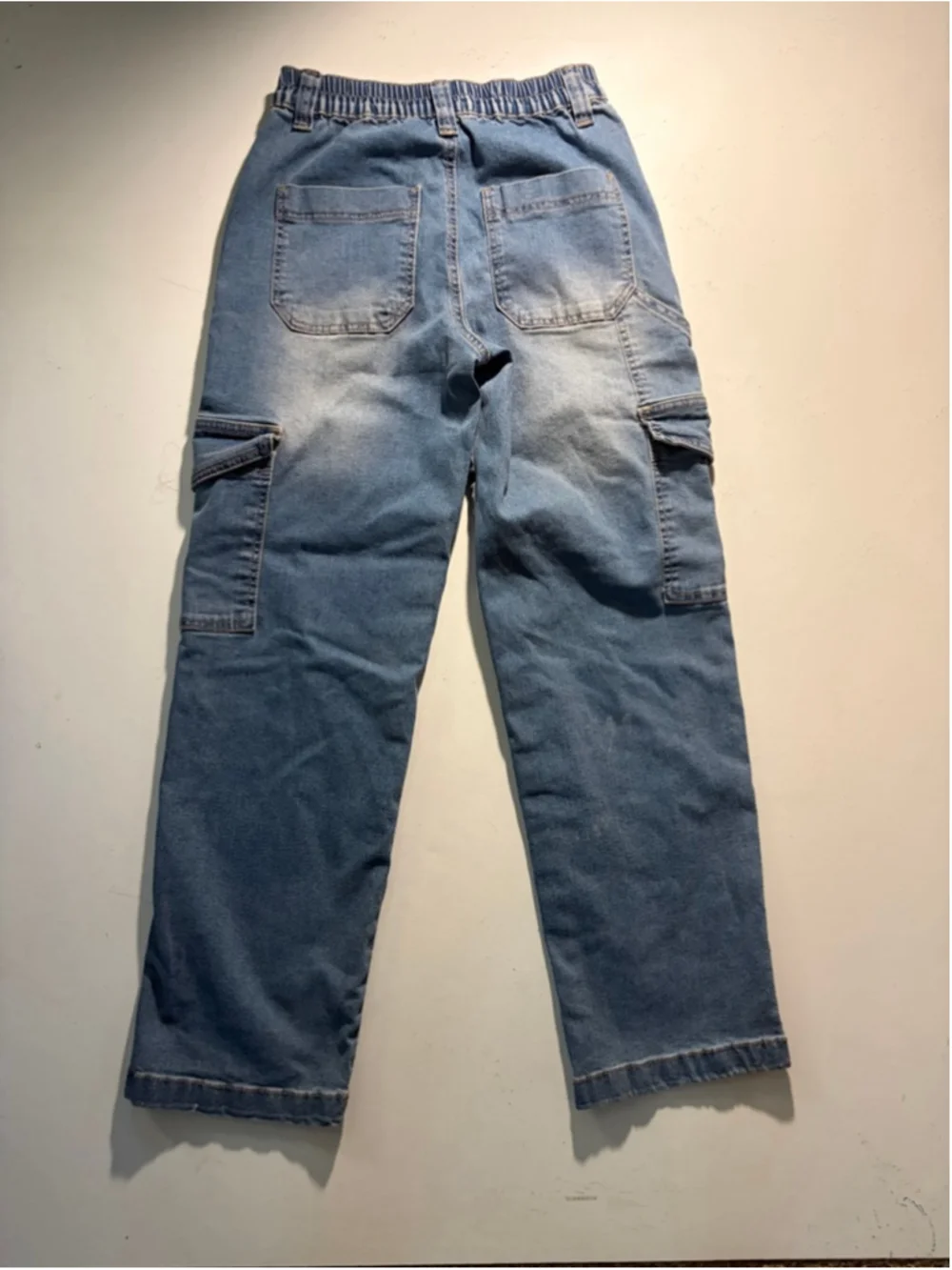 Girls GOGO JEANS Blue Skater Cargo Jeans Size XS 239